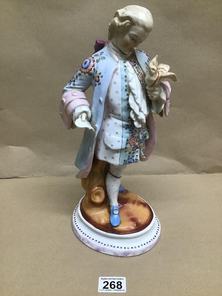 A LARGE SITZENDORF CLASSICAL PORCELAIN FIGURE 35CM