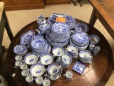 AN EXTENSIVE COLLECTION OF BLUE AND WHITE CHINA SPODE, (ITALIAN)