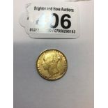 A FULL GOLD SOVEREIGN DATED 1885