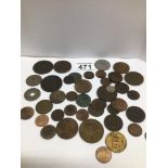 A QUANTITY OF COINAGE INCLUDES CARTWHEEL AND MORE