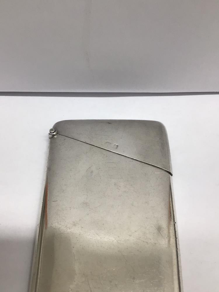 A HALLMARKED SILVER CARD CASE BY DEAKIN AND FRANCIS 8 X 5CM 59 GRAMS - Image 2 of 3