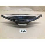 A VINTAGE PAUL KEDELV MODERNIST GLASS BOWL ETCHED TO BASE 27CMS