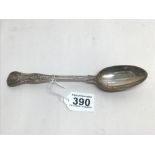 A HALLMARKED SILVER SERVING SPOON VICTORIAN PERIOD BY GEORGE ALDWINCKLE 99 GRAMS