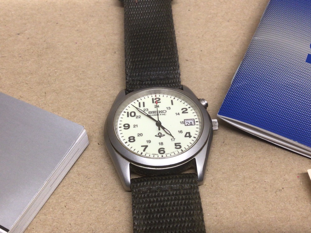 A SEIKO WATCH WITH RECEIPTS QUARTZ WITH BOX - Image 3 of 3