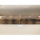 1820 FOUR VOLUME LEATHER BOUND BOOKS (THE PRIVATE CORRESPONDENCE OF HORACE WALPOLE)