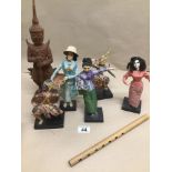 A QUANTITY OF MAINLY VINTAGE DOLL FIGURES AND MORE