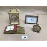 VINTAGE CLOCKS, ROAMER ALARM CLOCK, SWIZA, AND MORE