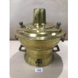 A BRASS CHINESE VINTAGE CHARCOAL HOT POT