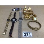 MIXED WATCHES AND CLOCKS INCLUDES AUTOMATIC LADIES SEIKO HI-BEAT, TIMEX, CITIZEN AND ROTARY PLUS