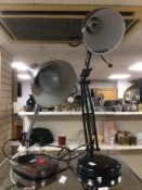 TWO VINTAGE ANGLEPOISE DESK LAMPS