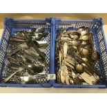 A LARGE QUANTITY OF FLATWARE /CUTLERY MAINLY PHILIP MARKS OF SHEFFIELD