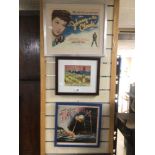 THREE FRAMED AND GLAZED ITEMS WAR OF THE WORLDS ALBUM, BRIGHTON AND HOVE PRINT JOHNNY IN THE