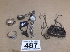 MIXED JEWELLERY ITEMS INCLUDING SILVER