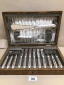 A MAPPIN AND WEBB SILVER PLATED CANTEEN OF CUTLERY