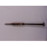 A late 19th century rosewood woodwind instrument