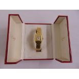 Cartier Panthere 18ct yellow gold wristwatch, to include original presentation case