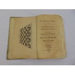 A Studies of Chess containing Caissa a poem by Sir William Jones Vol I printed by Samuel Bagster