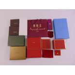 A quantity of branded presentation boxes to include Cartier, Loewe, Smythson, Asprey and