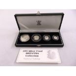 United Kingdom 1997 Britannia silver proof collection in fitted case, to include COA