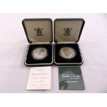 1997 and 2003 silver proof Britannia collection œ2 coins