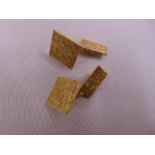 A pair of 9ct yellow gold cufflinks, approx total weight 9.9g