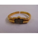 Delesy 18ct yellow gold ladies bracelet watch, approx total weight 15.5g
