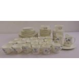 Wedgwood Ice Rose dinner, tea and coffee service to include plates, bowls, cups and saucers (83)