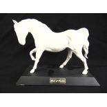 Beswick Spirit of Freedom figurine of a horse on rectangular wooden plinth