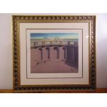 Salvador Dali framed and glazed polychromatic serigraph titled Seventy Two, signed bottom right,
