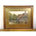 Frederick Charles Dixey framed and glazed watercolour titled The Old Mill, signed bottom left, 25.