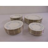 Wedgwood Belle Fleur part dinner service to include plates and bowls (47)