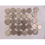 Thirty one pre 1920 silver florins various dates