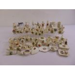 A quantity of crested china by Goss and Arcadia to include Bushey (75)