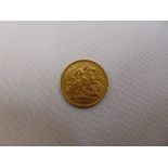 1908 gold half Sovereign