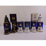 Eight Bells Scotch whisky commemorative decanters in original packaging, 70cl