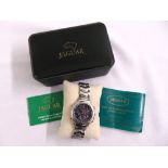 Jaguar stainless steel chronograph in original packaging and documentation, A/F