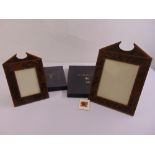 Dunhill David Linley rectangular photograph frames in original packaging (2)