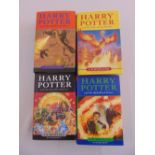 J.K. Rowling Harry Potter hardbound volumes with dust jackets, The Order of the Phoenix, The