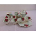 Paragon teaset to include teapot, milk jug, sugar bowl, cups, saucers and a cake plate (21)