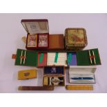 A quantity of collectables to include a Mauchline Ware box from Morecambe New Pier, an original