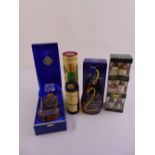 A quantity of whisky and cognac to include Glenlivet 12 year old, QEII single malt, Courvoisier