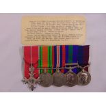 A group of five RAF WWII medals for Flight Lieutenant-Squadron leader R. D. MacMillian 51936