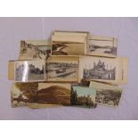 A quantity of early 20th century postcards circa 1918 to include booklets and loose postcards