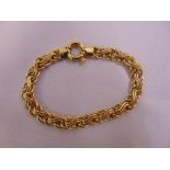 9ct yellow gold bracelet, approx total weight 8.8g