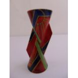 A Poole Pottery Art Deco style vase by Anita Harris signed to the base