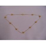 9ct yellow gold necklace, approx total weight 3.9g