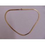 9ct yellow gold fine link bracelet, approx total weight 5.7g