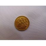 1906 gold half Sovereign