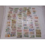A quantity of bank notes to include GB and foreign (82)