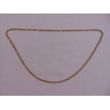 18ct yellow gold fancy link necklace, approx total weight 31.8g